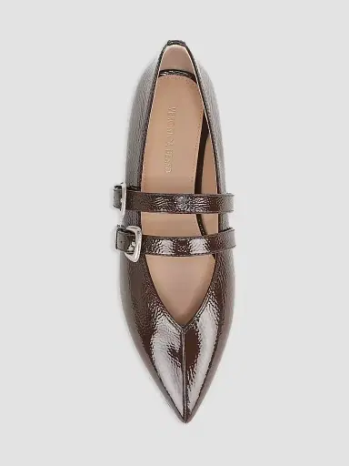 Veronica Beard Women's Bancroft Leather Mary Janes - Espresso - Size 11 | Thumbnail 4 Veronica Beard Women's Bancroft Leather Mary Janes - Espresso - Size 11 | Thumbnail 4