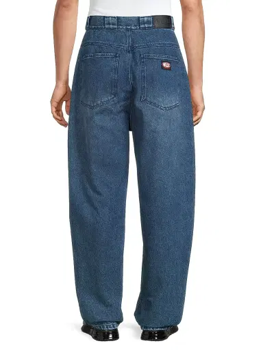 Willy Chavarria Men's Bad Boy Barrel Jeans - Washed Indigo | Thumbnail 5 Willy Chavarria Men's Bad Boy Barrel Jeans - Washed Indigo | Thumbnail 5
