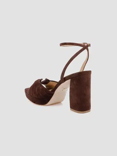 BADGLEY MISCHKA Women's Veda 85MM Suede Sandals | Thumbnail 3 BADGLEY MISCHKA Women's Veda 85MM Suede Sandals | Thumbnail 3
