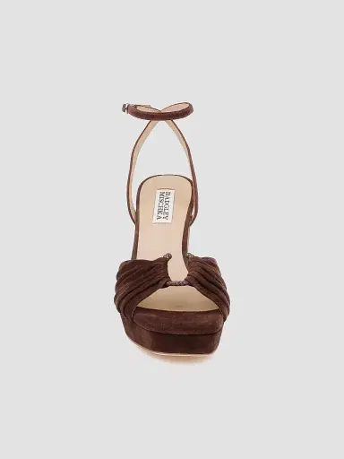 BADGLEY MISCHKA Women's Veda 85MM Suede Sandals | Thumbnail 4 BADGLEY MISCHKA Women's Veda 85MM Suede Sandals | Thumbnail 4