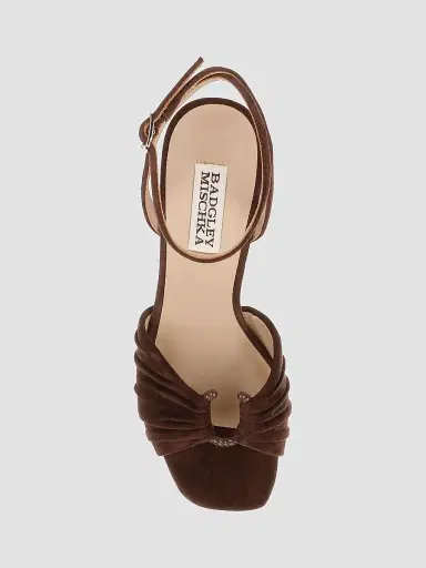 BADGLEY MISCHKA Women's Veda 85MM Suede Sandals | Thumbnail 5 BADGLEY MISCHKA Women's Veda 85MM Suede Sandals | Thumbnail 5