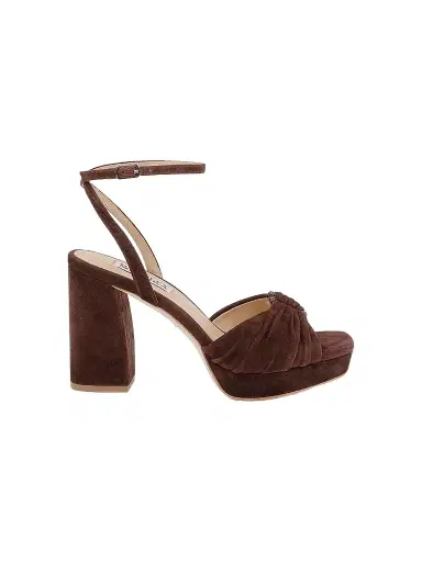 BADGLEY MISCHKA Women's Veda 85MM Suede Sandals | Thumbnail 1 BADGLEY MISCHKA Women's Veda 85MM Suede Sandals | Thumbnail 1