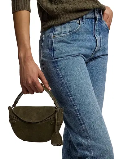 Ralph Lauren Collection Women's Mini Suede Crossbody Bag | Thumbnail 2 Ralph Lauren Collection Women's Mini Suede Crossbody Bag | Thumbnail 2