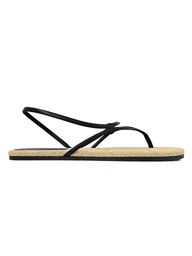 NEOUS Women's Lawan Leather & Raffia Slingback Sandals - Black Natural - Size 11 | Thumbnail 1 NEOUS Women's Lawan Leather & Raffia Slingback Sandals - Black Natural - Size 11 | Thumbnail 1