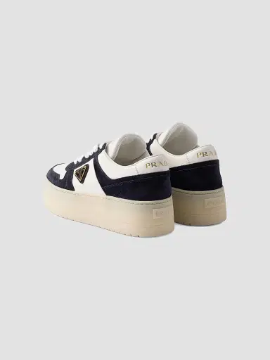 Prada Women's Downtown Bold Nappa Leather and Suede Sneakers | Thumbnail 3 Prada Women's Downtown Bold Nappa Leather and Suede Sneakers | Thumbnail 3