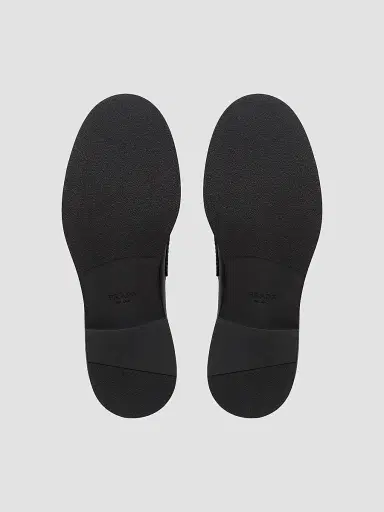 Prada Men's Brushed Leather Loafers - Black | Thumbnail 6 Prada Men's Brushed Leather Loafers - Black | Thumbnail 6