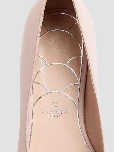 Valentino Garavani Women's Mary-Jane Preshoes 20MM Ballerinas in Kidskin - Water Rose | Thumbnail 6 Valentino Garavani Women's Mary-Jane Preshoes 20MM Ballerinas in Kidskin - Water Rose | Thumbnail 6