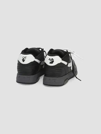 Off-White Men's Out Of Office Leather Sneakers - Black White | Thumbnail 3 Off-White Men's Out Of Office Leather Sneakers - Black White | Thumbnail 3