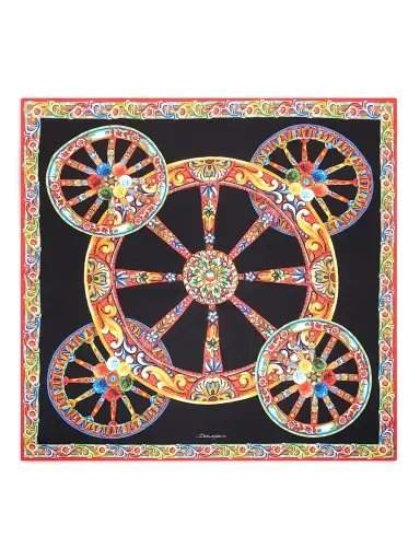 Dolce & Gabbana Women's Printed Silk Foulard | Thumbnail 1 Dolce & Gabbana Women's Printed Silk Foulard | Thumbnail 1