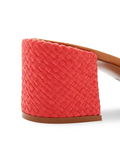 Dolce & Gabbana Women's Woven Logo Block-Heel Sandals - Rosso Sabbia | Thumbnail 6 Dolce & Gabbana Women's Woven Logo Block-Heel Sandals - Rosso Sabbia | Thumbnail 6