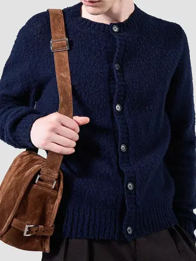 Prada Men's Suede Shoulder Bag | Thumbnail 7 Prada Men's Suede Shoulder Bag | Thumbnail 7