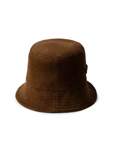 Prada Women's Suede Bucket Hat - Brown - Size Large | Thumbnail 2 Prada Women's Suede Bucket Hat - Brown - Size Large | Thumbnail 2