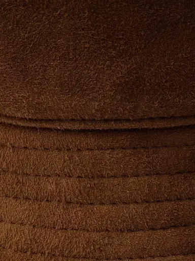 Prada Women's Suede Bucket Hat - Brown - Size Large | Thumbnail 3 Prada Women's Suede Bucket Hat - Brown - Size Large | Thumbnail 3