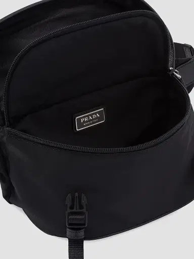 Prada Men's Re-Nylon And Saffiano Leather Shoulder Bag | Thumbnail 4 Prada Men's Re-Nylon And Saffiano Leather Shoulder Bag | Thumbnail 4