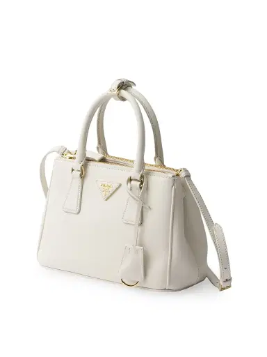 Prada Women's Galleria Leather Bag - White | Thumbnail 3 Prada Women's Galleria Leather Bag - White | Thumbnail 3