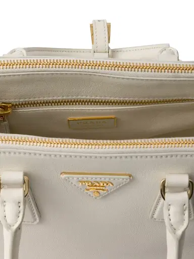 Prada Women's Galleria Leather Bag - White | Thumbnail 5 Prada Women's Galleria Leather Bag - White | Thumbnail 5