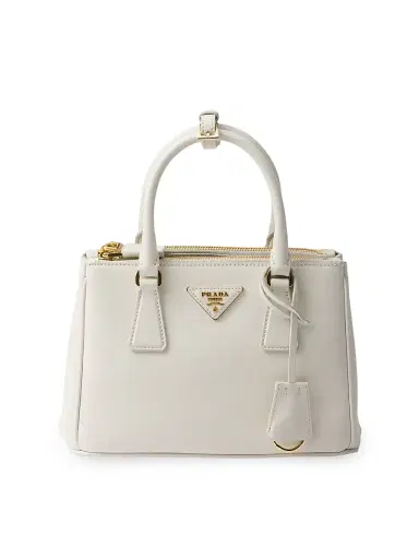 Prada Women's Galleria Leather Bag - White | Thumbnail 1 Prada Women's Galleria Leather Bag - White | Thumbnail 1