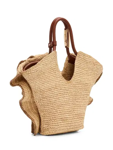 Zimmermann Women's Goldentime Ruffle Tote Bag - Natural | Thumbnail 3 Zimmermann Women's Goldentime Ruffle Tote Bag - Natural | Thumbnail 3