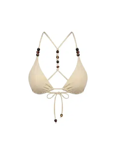 NICHOLAS Women's Rita Racerback Bikini Top - Lemon | Thumbnail 1 NICHOLAS Women's Rita Racerback Bikini Top - Lemon | Thumbnail 1