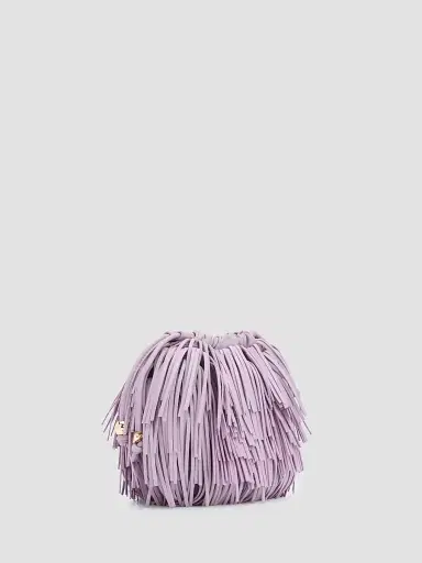 Zimmermann Women's Fringe Leather Crossbody Bag - Lilac | Thumbnail 3 Zimmermann Women's Fringe Leather Crossbody Bag - Lilac | Thumbnail 3