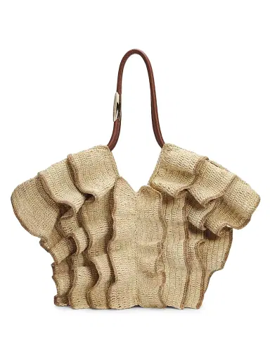 Zimmermann Women's Goldentime Raffia Tote Bag - Natural | Thumbnail 1 Zimmermann Women's Goldentime Raffia Tote Bag - Natural | Thumbnail 1