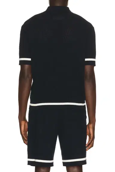 Givenchy Cotton Openwork Knit Short Sleeve Polo | Thumbnail 2 Givenchy Cotton Openwork Knit Short Sleeve Polo | Thumbnail 2