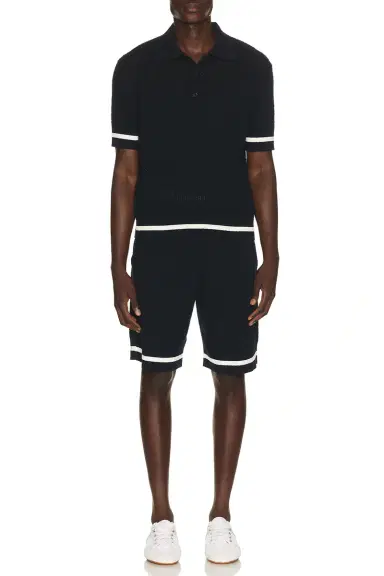 Givenchy Cotton Openwork Knit Short Sleeve Polo | Thumbnail 3 Givenchy Cotton Openwork Knit Short Sleeve Polo | Thumbnail 3