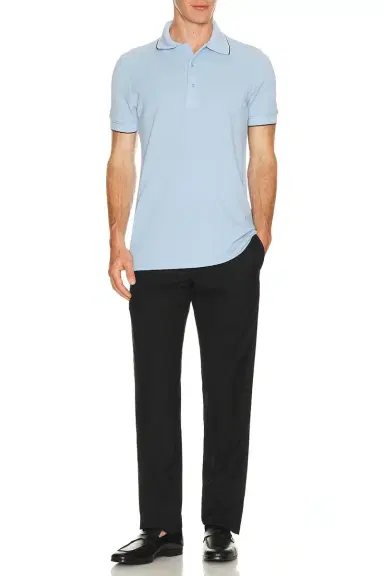 Tom Ford Contrast Lyocell Piquet Polo | Thumbnail 3 Tom Ford Contrast Lyocell Piquet Polo | Thumbnail 3