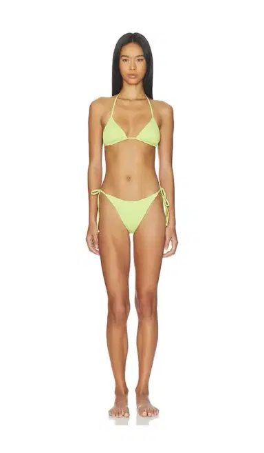 Frankies Bikinis Soleil Smocked Bikini Bottom | Thumbnail 4 Frankies Bikinis Soleil Smocked Bikini Bottom | Thumbnail 4