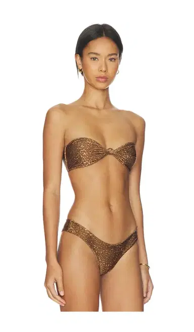Frankies Bikinis Gigi Satin Bandeau Bikini Top | Thumbnail 2 Frankies Bikinis Gigi Satin Bandeau Bikini Top | Thumbnail 2
