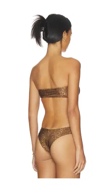 Frankies Bikinis Gigi Satin Bandeau Bikini Top | Thumbnail 3 Frankies Bikinis Gigi Satin Bandeau Bikini Top | Thumbnail 3