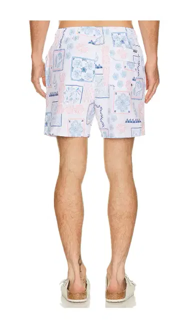 Vintage Summer Seersucker Strech Volley Swim Trunks | Thumbnail 2 Vintage Summer Seersucker Strech Volley Swim Trunks | Thumbnail 2