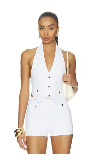 Retrofête Tinsley Bandage Knit Vest | Thumbnail 1 Retrofête Tinsley Bandage Knit Vest | Thumbnail 1