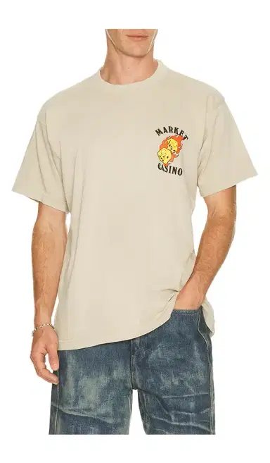 Market Flaming Dice T-Shirt | Thumbnail 1 Market Flaming Dice T-Shirt | Thumbnail 1