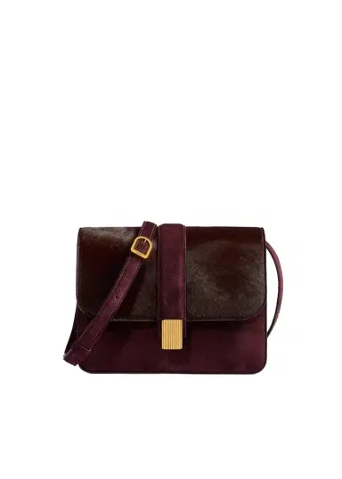 Khaite Blake Crossbody In Rouge Noir | Thumbnail 1 Khaite Blake Crossbody In Rouge Noir | Thumbnail 1