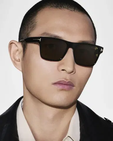 Tom Ford Men's Calder Polarized Acetate Square Sunglasses | Thumbnail 4 Tom Ford Men's Calder Polarized Acetate Square Sunglasses | Thumbnail 4