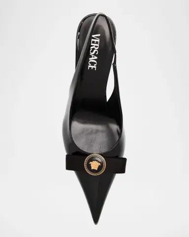 Versace Gianni Ribbon Medusa Patent Slingback Pumps | Thumbnail 5 Versace Gianni Ribbon Medusa Patent Slingback Pumps | Thumbnail 5