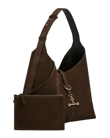 Strathberry Kite Toggle Suede Hobo Bag | Thumbnail 1 Strathberry Kite Toggle Suede Hobo Bag | Thumbnail 1
