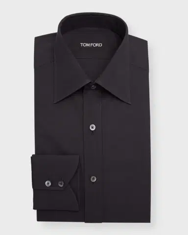 TOM FORD Men's Cotton Dress Shirt | Thumbnail 3 TOM FORD Men's Cotton Dress Shirt | Thumbnail 3