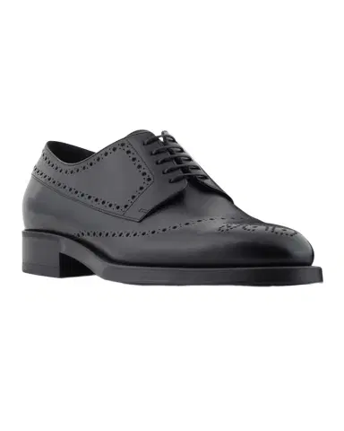 Giorgio Armani Men 's Leather Brogue Derby Shoes | Thumbnail 1 Giorgio Armani Men 's Leather Brogue Derby Shoes | Thumbnail 1