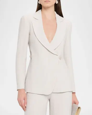 Emporio Armani Single-Button Armure Blazer | Thumbnail 3 Emporio Armani Single-Button Armure Blazer | Thumbnail 3