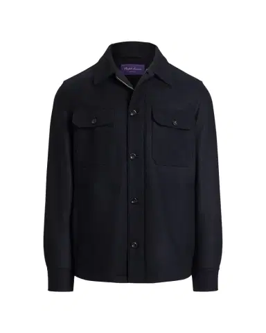 Ralph Lauren Purple Label Men 's Felton Cashmere-Blend Shirt Jacket | Thumbnail 1 Ralph Lauren Purple Label Men 's Felton Cashmere-Blend Shirt Jacket | Thumbnail 1