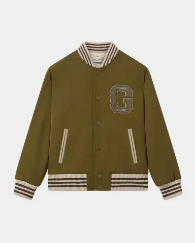 Golden Goose Kid's Journey Bomber Jacket, Size 6-12 | Thumbnail 2 Golden Goose Kid's Journey Bomber Jacket, Size 6-12 | Thumbnail 2