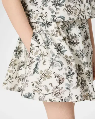 Golden Goose Girl's Journey Girl Floral Cotton Mini Skirt, Size 6-12 | Thumbnail 2 Golden Goose Girl's Journey Girl Floral Cotton Mini Skirt, Size 6-12 | Thumbnail 2