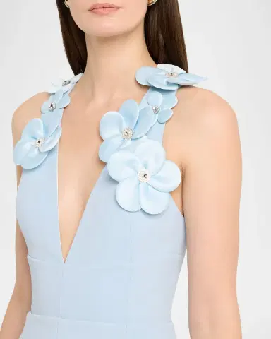 Bronx and Banco Estelle Floral Applique Fit-&-Flare Mini Dress | Thumbnail 4 Bronx and Banco Estelle Floral Applique Fit-&-Flare Mini Dress | Thumbnail 4