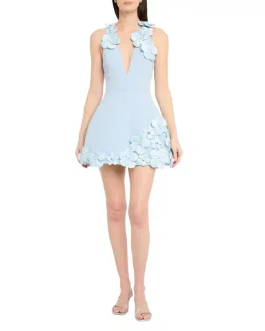 Bronx and Banco Estelle Floral Applique Fit-&-Flare Mini Dress | Thumbnail 1 Bronx and Banco Estelle Floral Applique Fit-&-Flare Mini Dress | Thumbnail 1