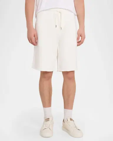 Brunello Cucinelli Men's Cotton-Blend Drawstring Bermuda Shorts | Thumbnail 3 Brunello Cucinelli Men's Cotton-Blend Drawstring Bermuda Shorts | Thumbnail 3