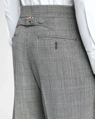 Thom Browne Men's Prince of Wales Straight-Leg Trousers | Thumbnail 4 Thom Browne Men's Prince of Wales Straight-Leg Trousers | Thumbnail 4