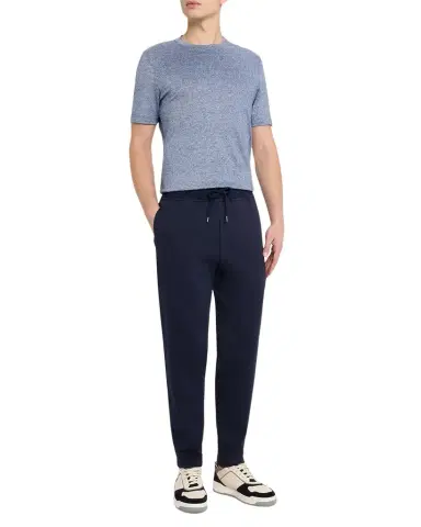 Brunello Cucinelli Men's Cotton Tapered Drawstring Trousers | Thumbnail 1 Brunello Cucinelli Men's Cotton Tapered Drawstring Trousers | Thumbnail 1