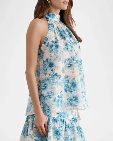 Aqua Blu Australia Alice Floral Halter Top | Thumbnail 3 Aqua Blu Australia Alice Floral Halter Top | Thumbnail 3